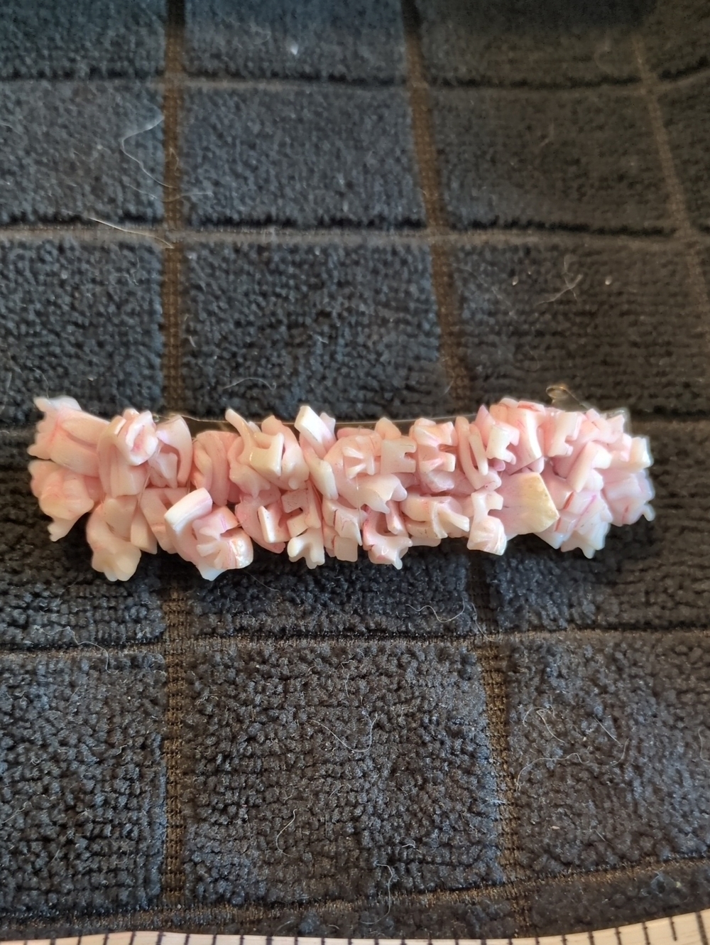 Pink Shell Chip Barrette